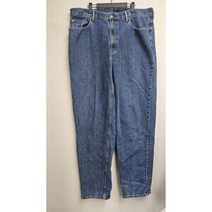 Levis 560 Jeans Mens 40x35 Blue Medium Wash Relaxed Fit Tapered Denim Zip Fly